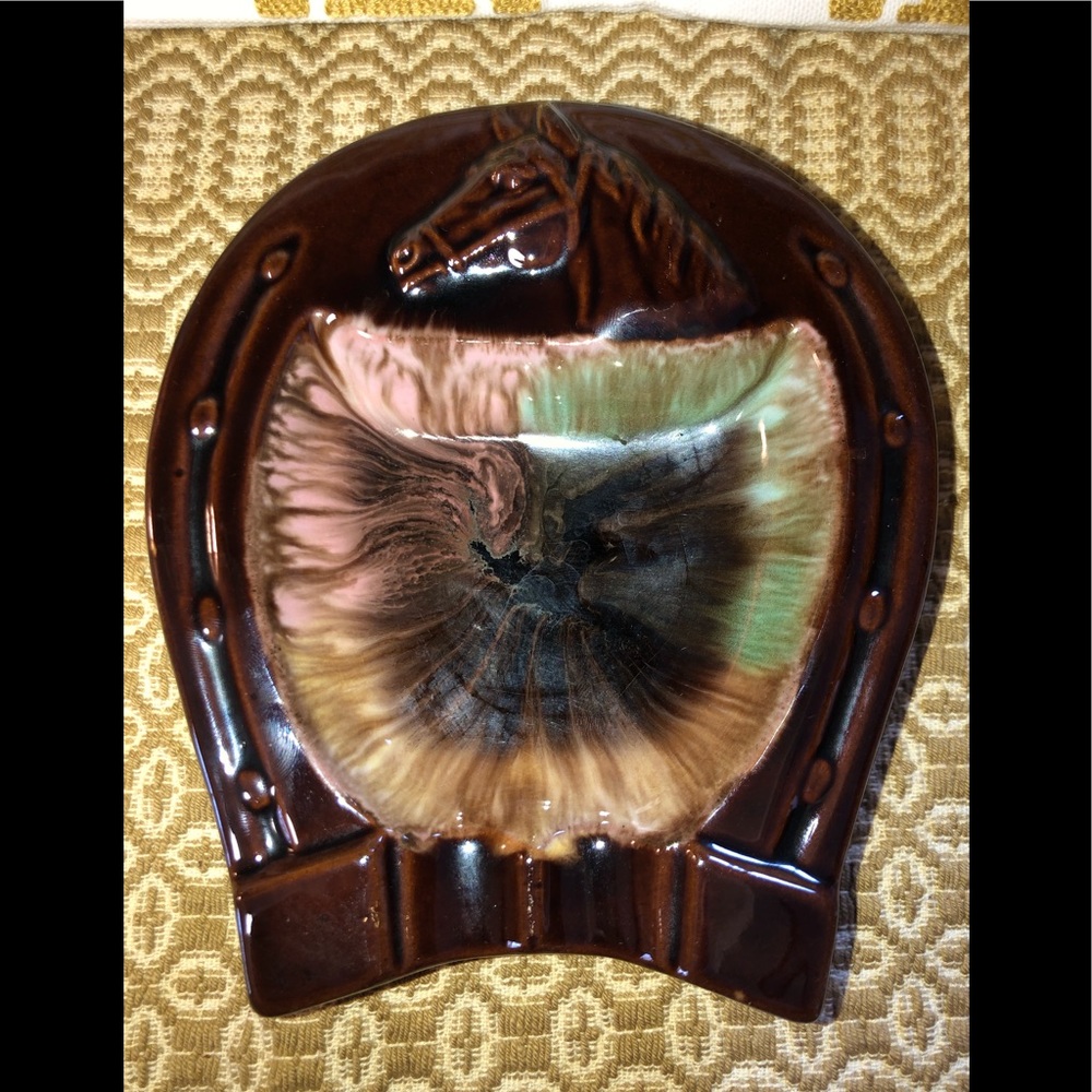 Vintage horse ashtray